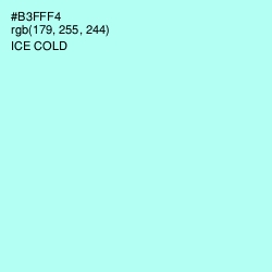 #B3FFF4 - Ice Cold Color Image